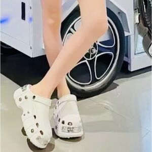 Balenciaga White Slip-On Footwear